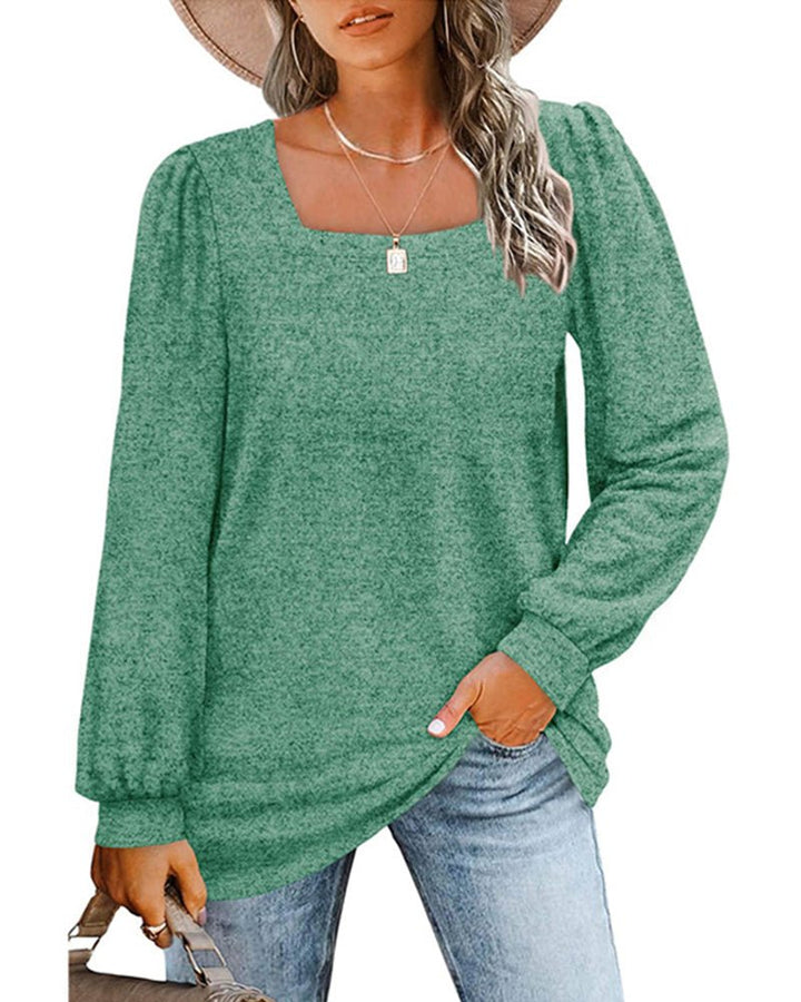 Caroline | Schicke Eckiger-Ausschnitt-Bluse