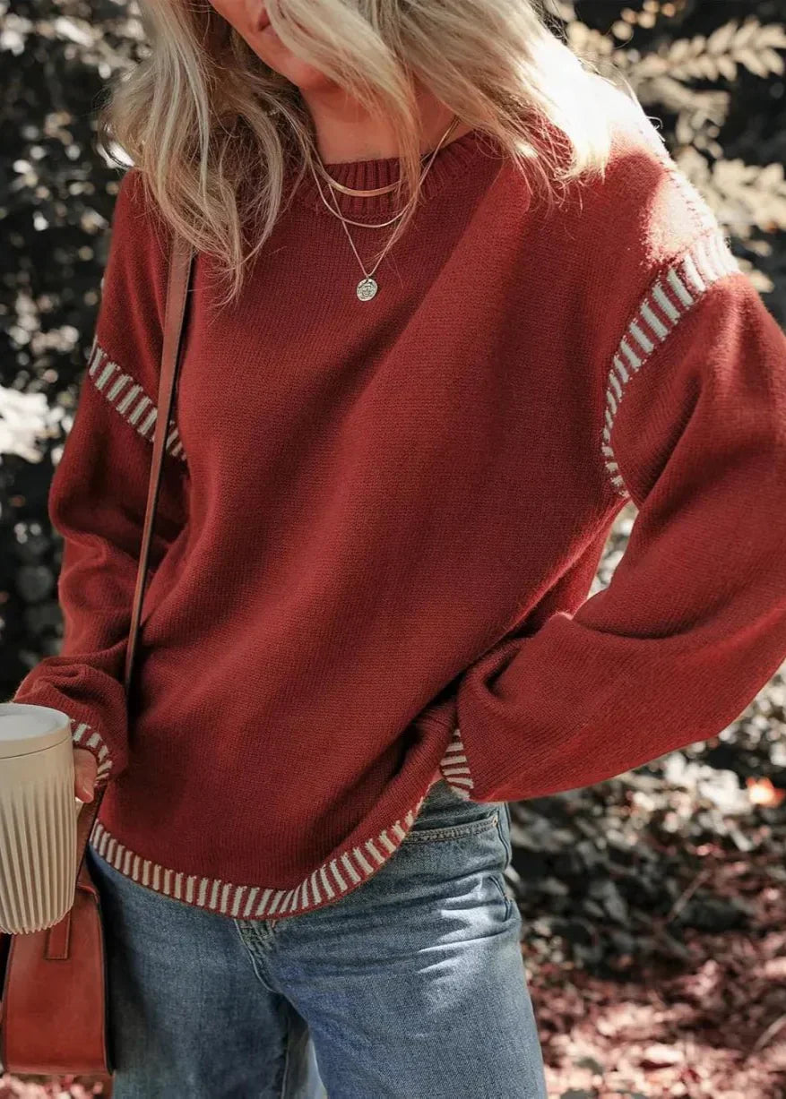 Marisa | Schicker Kontrast-Pullover