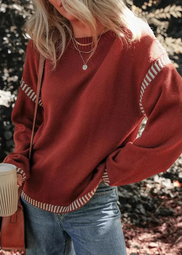 Marisa | Schicker Kontrast-Pullover