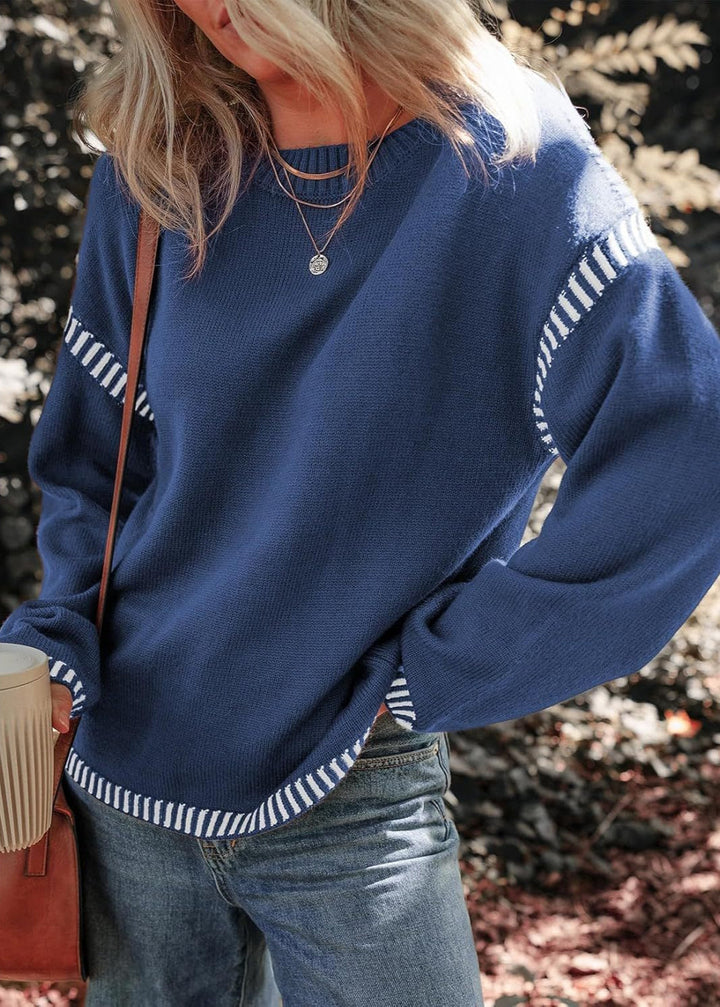 Marisa | Schicker Kontrast-Pullover