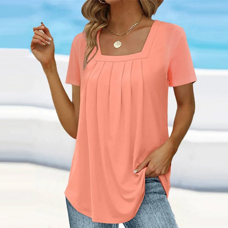 Coral | Plisseebluse