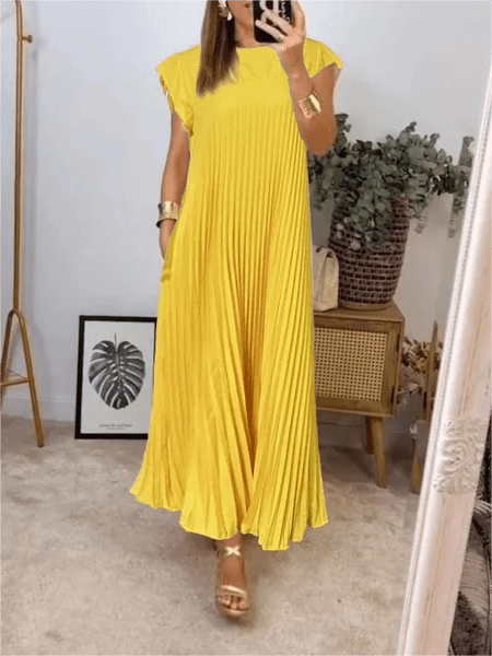 Sandra | Geplissiertes Elegantes Kleid