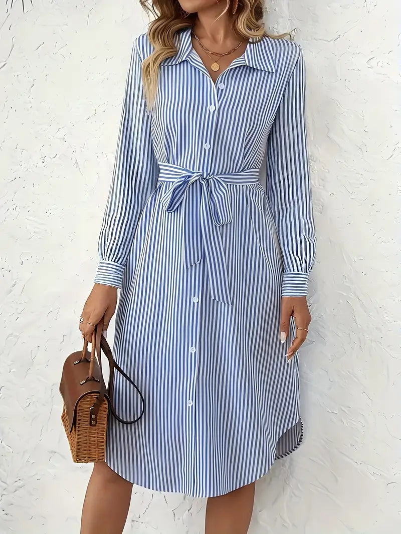 Coastal Grace™ Hemdkleid mit Gürtel