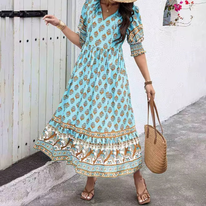 Aubre | Sonnenuntergang-Brise Elegantes Kleid