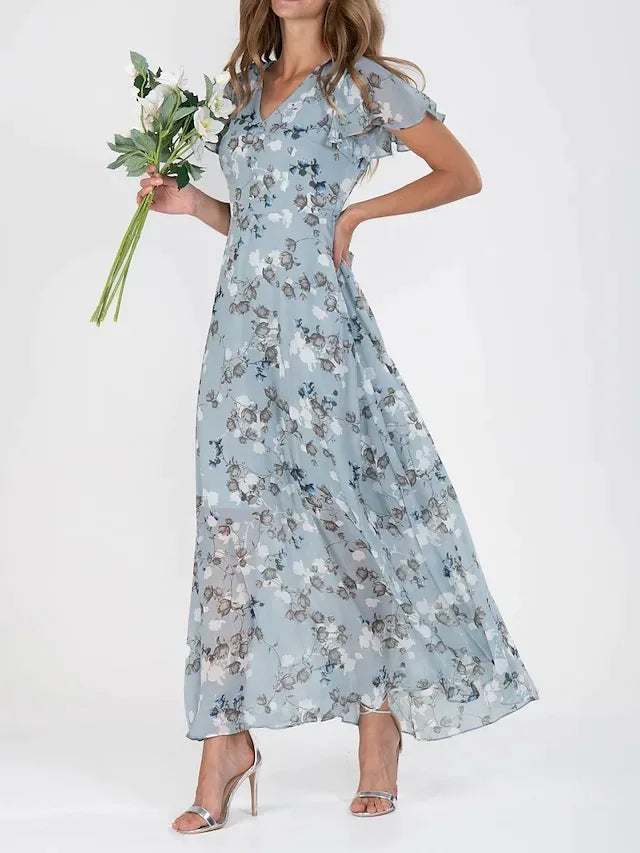 Jessa | Blütenwind-Maxikleid