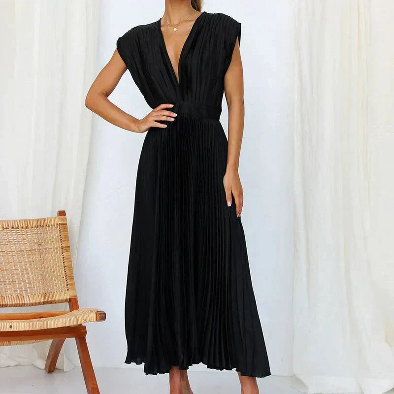 Gown | Graziöses V-Ausschnitt Kleid
