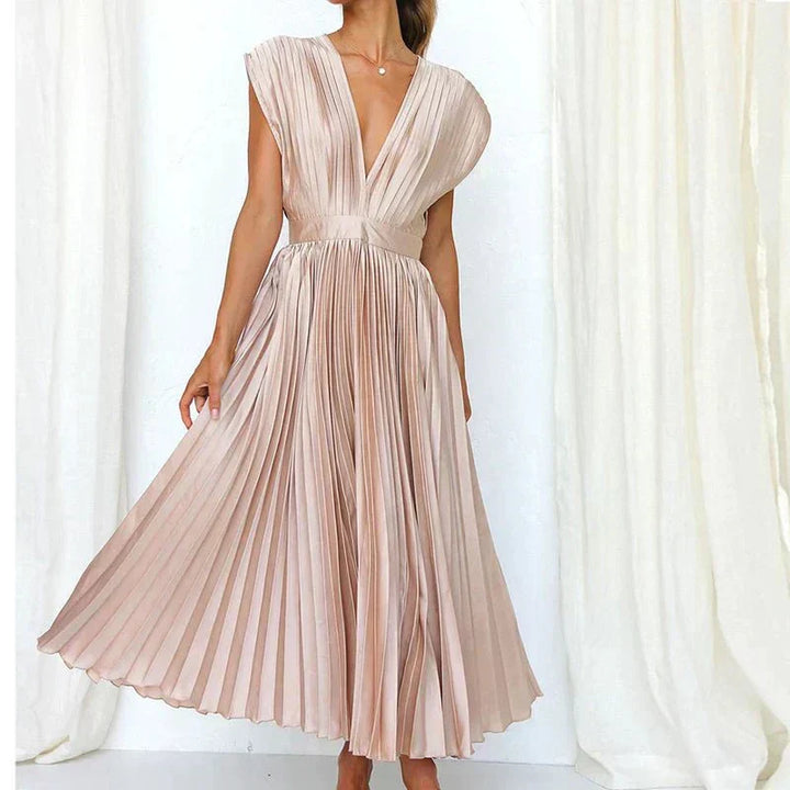 Gown | Graziöses V-Ausschnitt Kleid