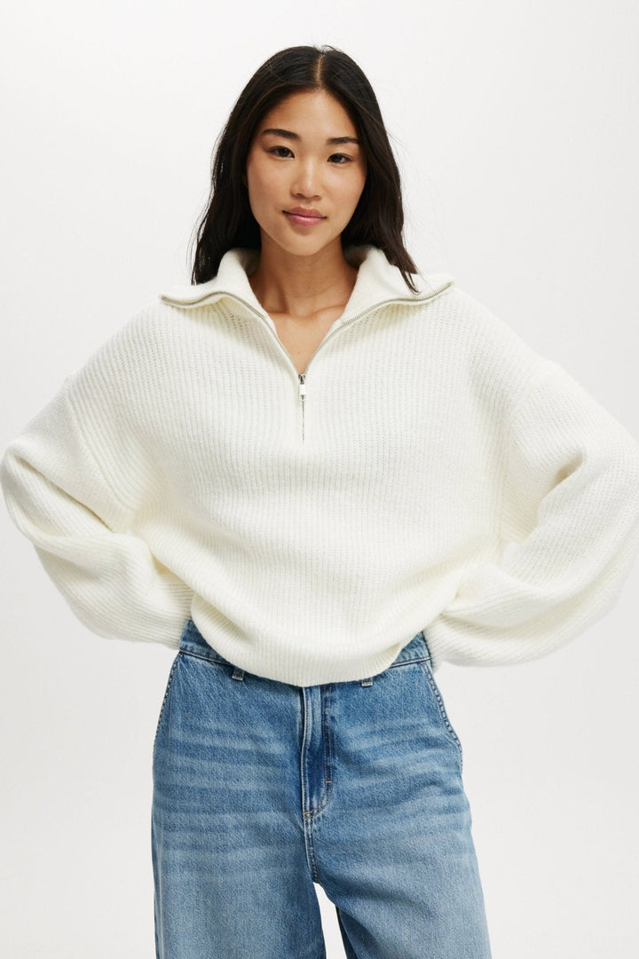 Felicia | Luxuriöser Halbzip-Pullover
