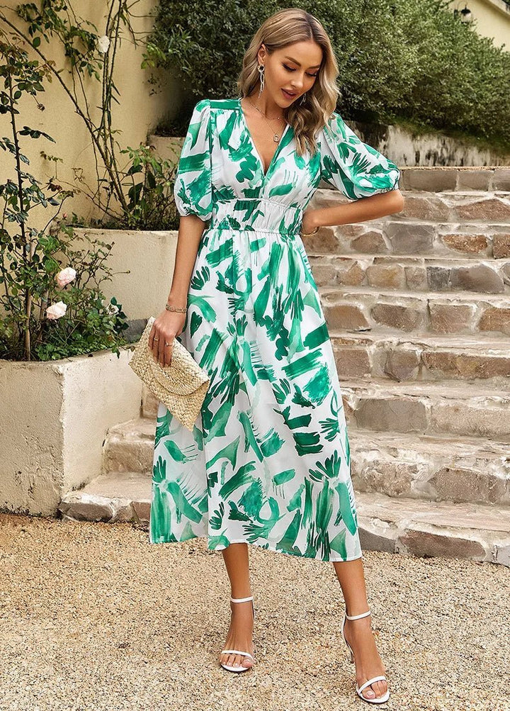 Allison | Elegantes Blumenkleid