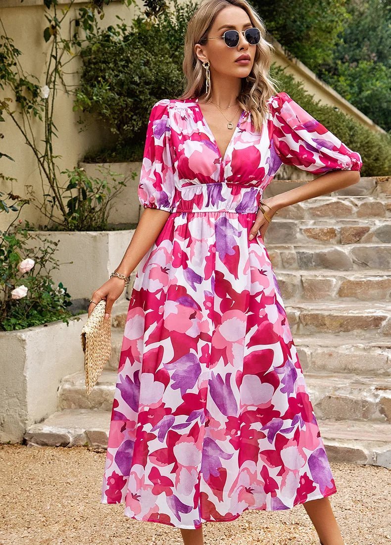 Allison | Elegantes Blumenkleid