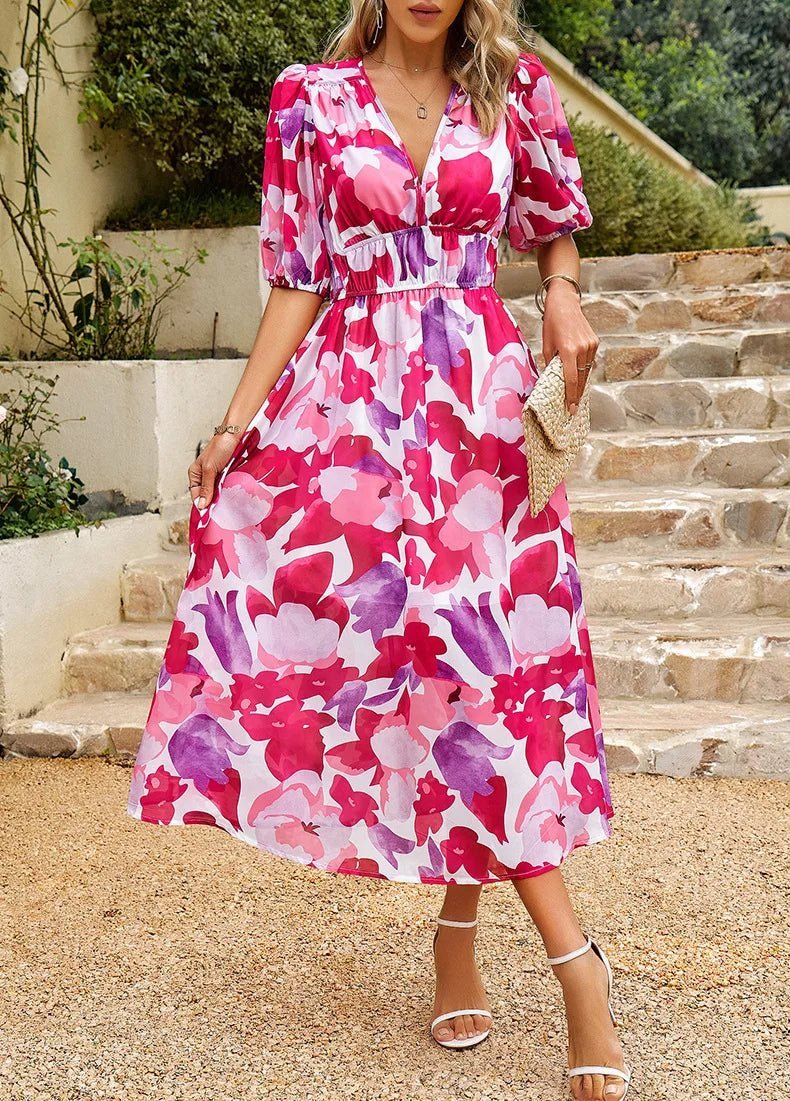 Allison | Elegantes Blumenkleid