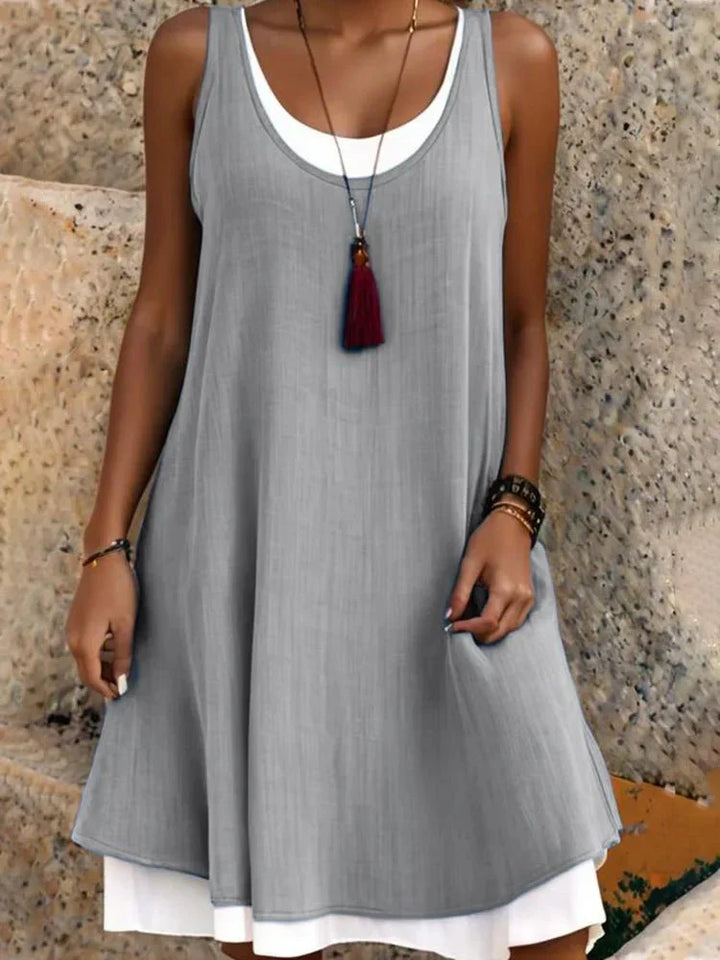 Cove | Sonnendurchflutetes Ärmelloses Midiekleid