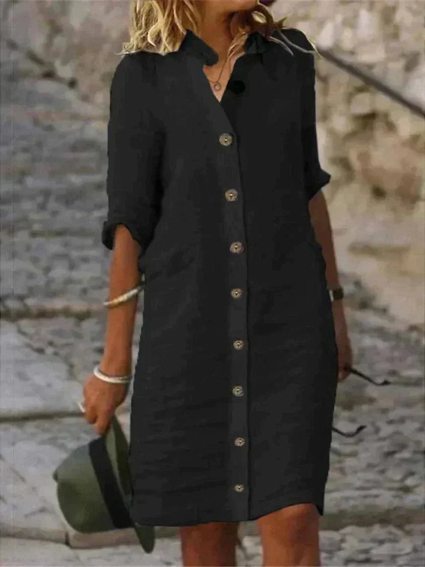 Avera | Luftiges Komfort-Hemdblusenkleid