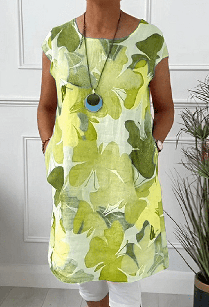 Mina | Anmutiges Blumen-Midi-Kleid