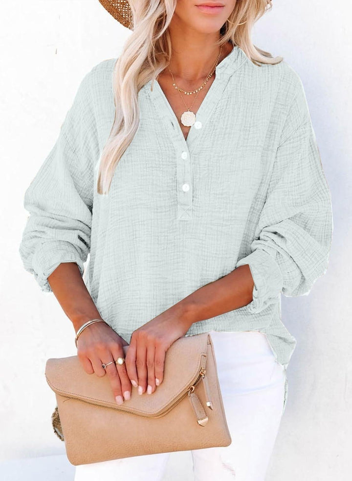 Vicky | Lässige Knopfbluse