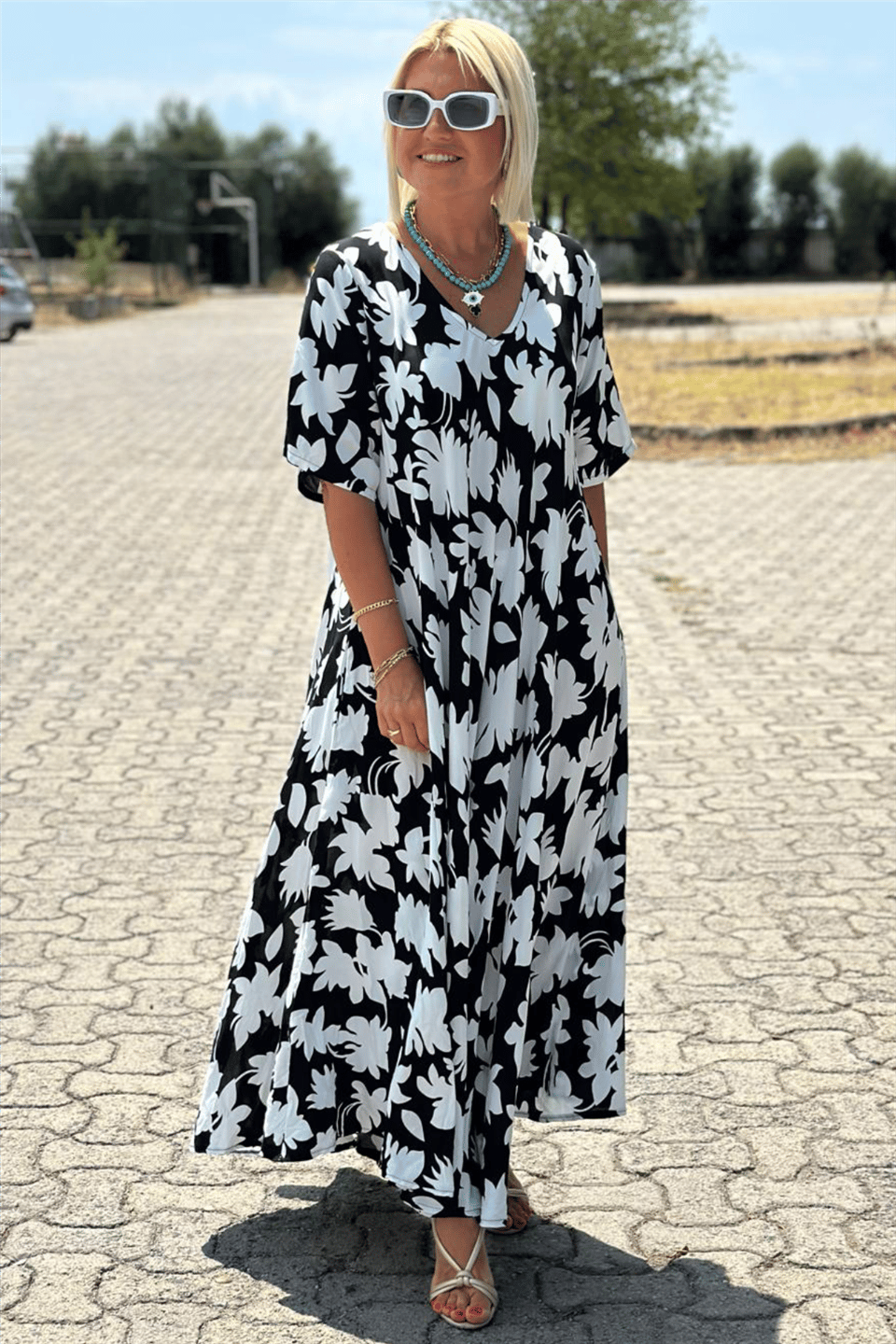 Rosabel | Anmutiges Fließendes Kleid