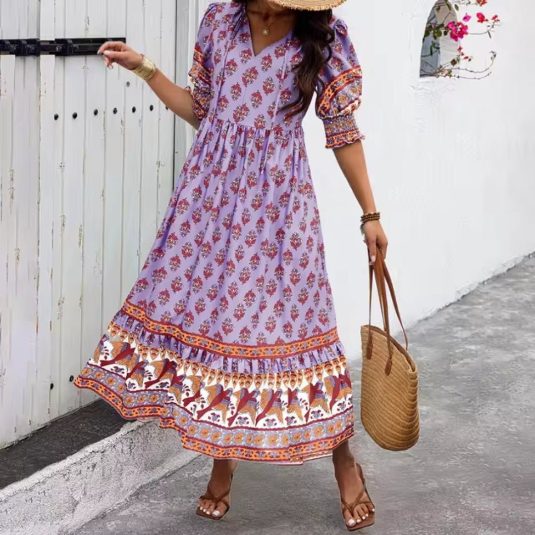 Aubre | Sonnenuntergang-Brise Elegantes Kleid