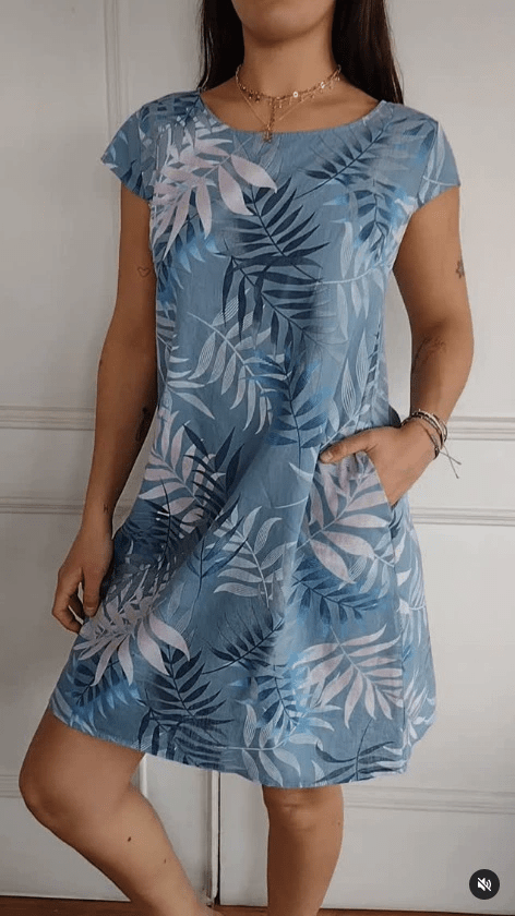 Leila | Blumenkleid mit Taschen