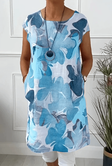 Mina | Anmutiges Blumen-Midi-Kleid