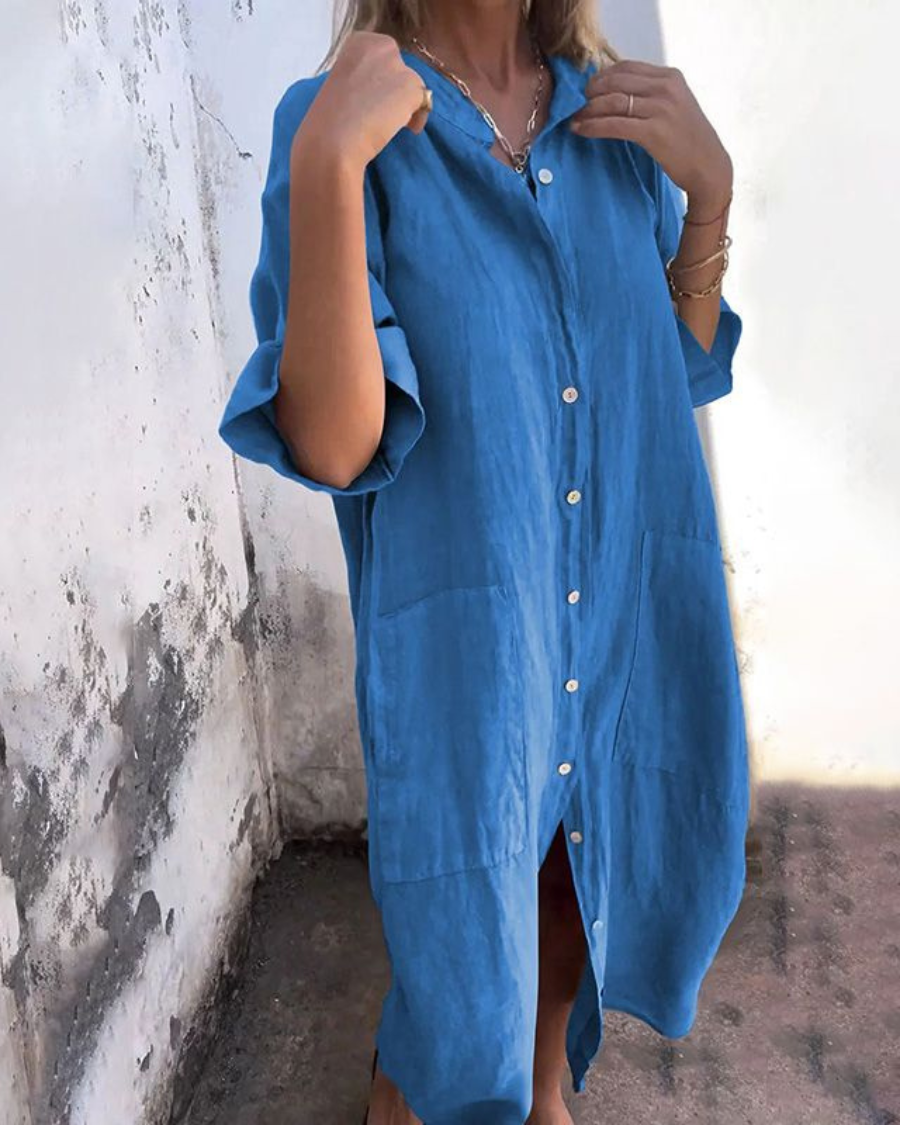 Calixa | Graziöses Hemdblusenkleid