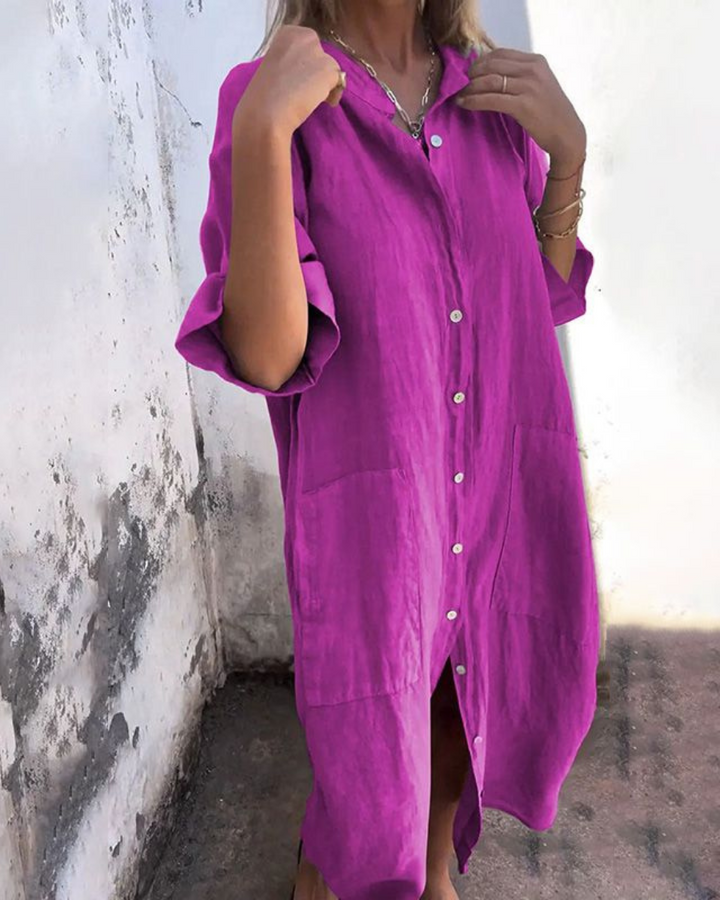 Calixa | Graziöses Hemdblusenkleid