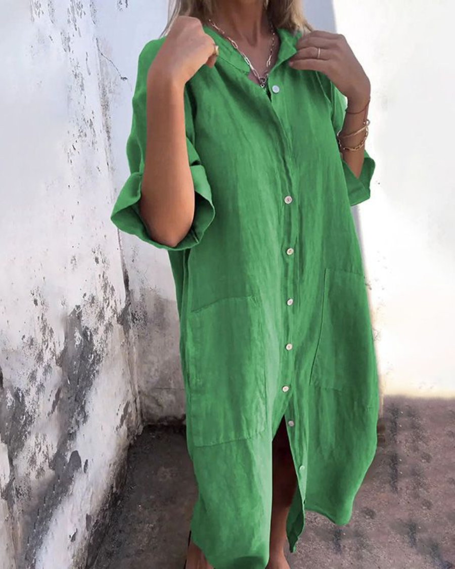 Calixa | Graziöses Hemdblusenkleid