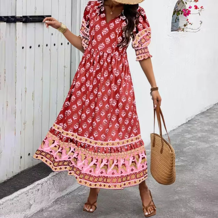 Aubre | Sonnenuntergang-Brise Elegantes Kleid