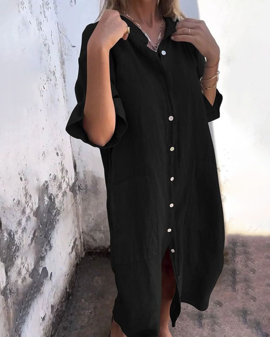 Calixa | Graziöses Hemdblusenkleid