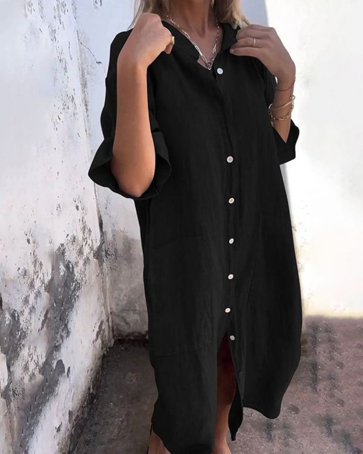 Calixa | Graziöses Hemdblusenkleid