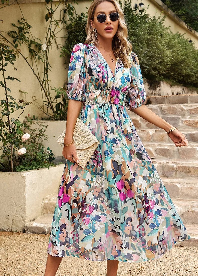 Allison | Elegantes Blumenkleid