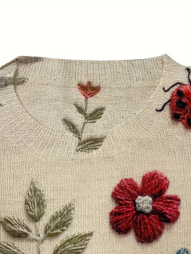 Wildblume Whimsy™ Strickpullover