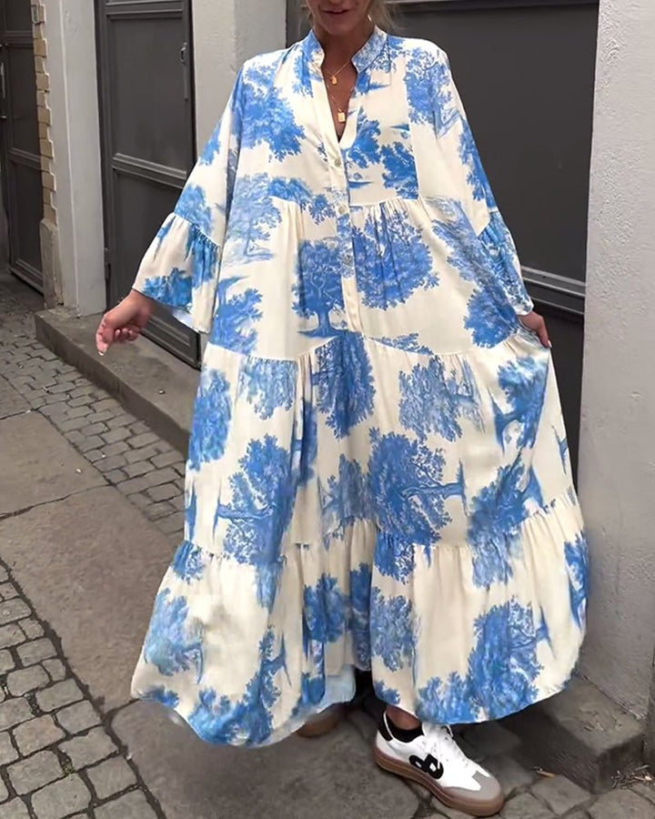 Della | Langes Elegantes Fließkleid
