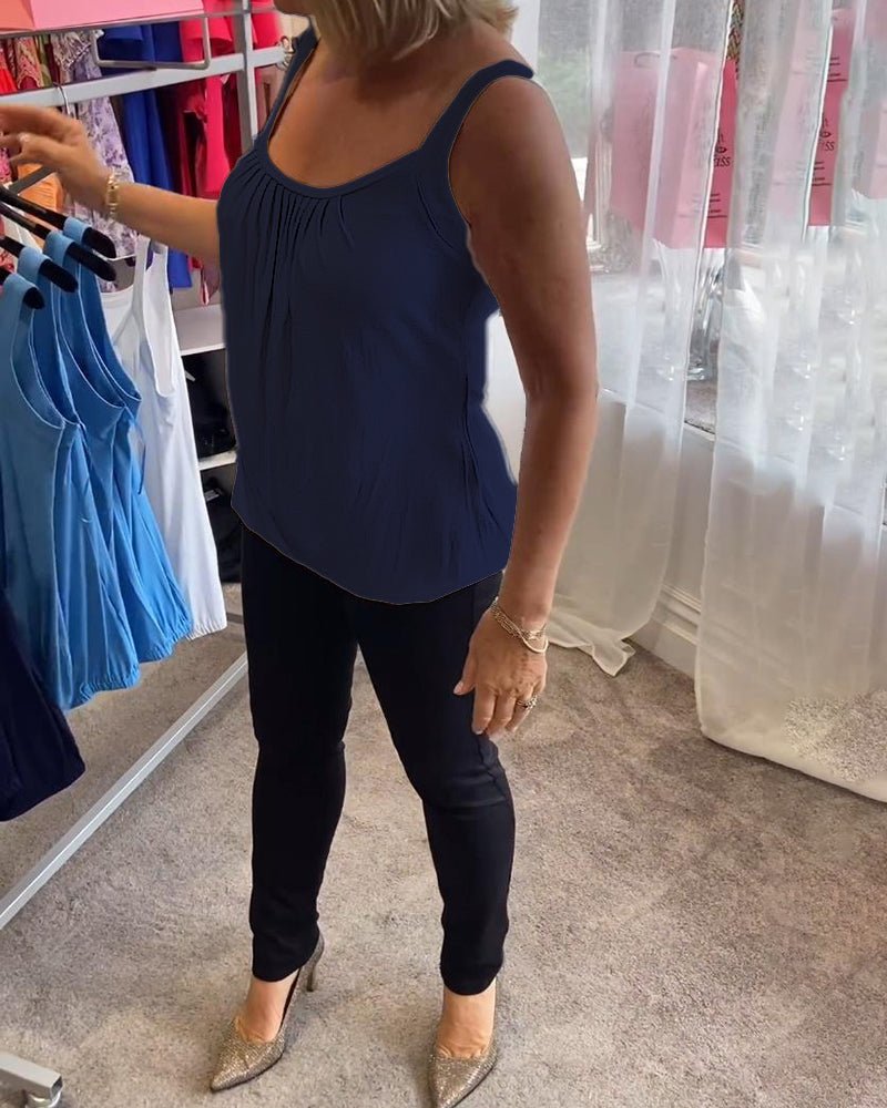 Vangie | Elegantes Plissee-Top