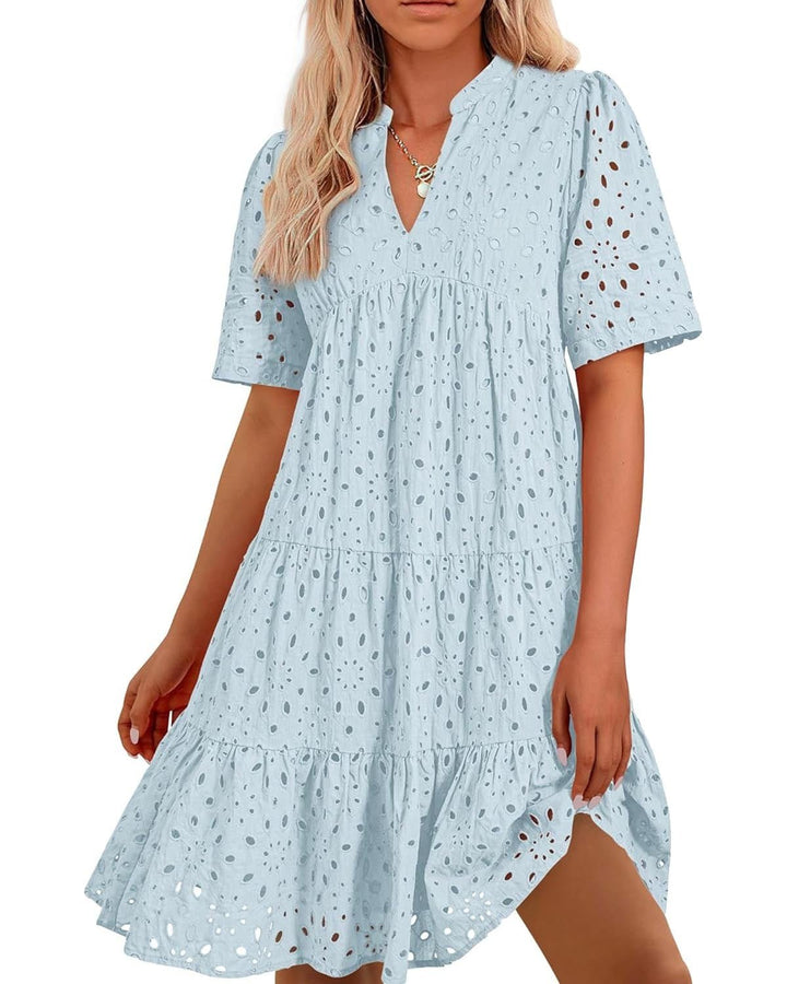 Elle | Spitzen-Rüschenkleid