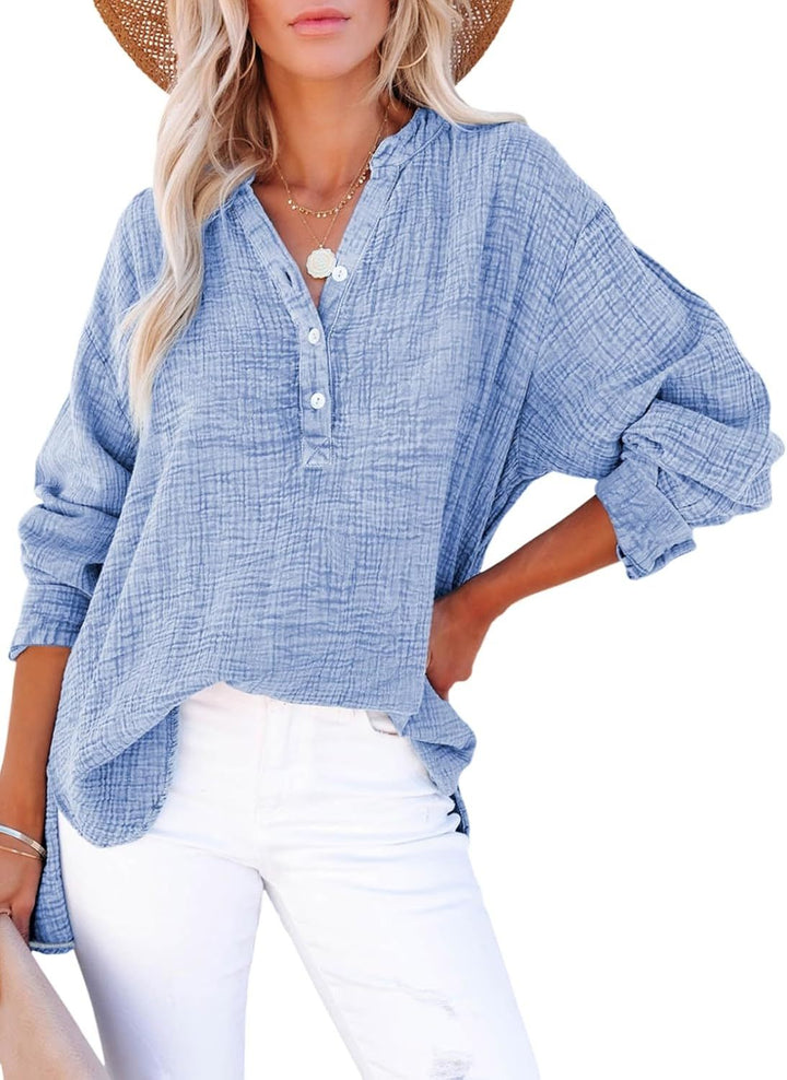 Vicky | Lässige Knopfbluse