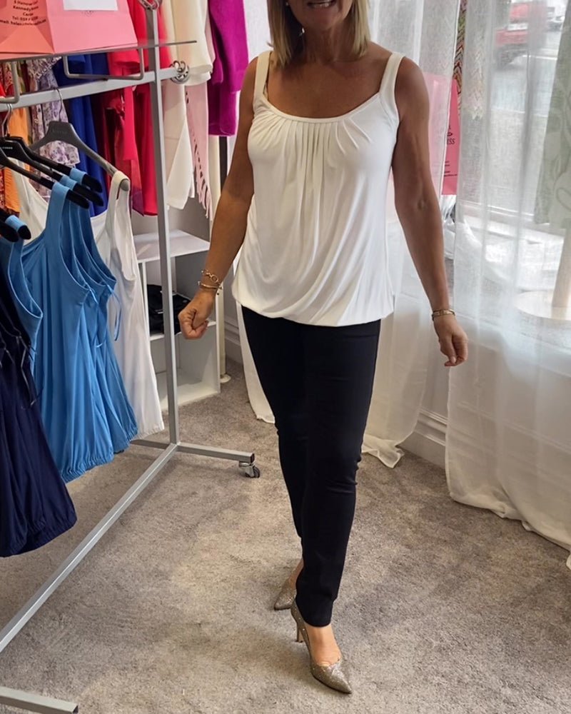 Vangie | Elegantes Plissee-Top