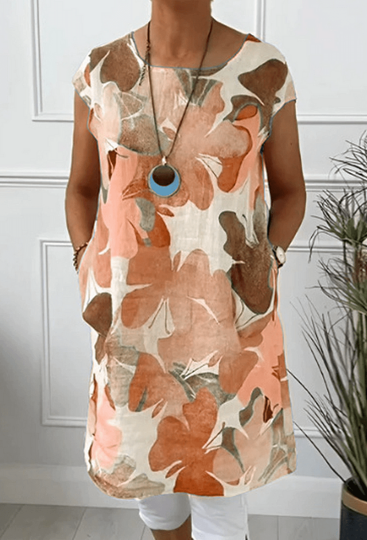 Mina | Anmutiges Blumen-Midi-Kleid