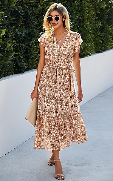 Melissa | Maxi-Kleid mit Bindedetail vorne