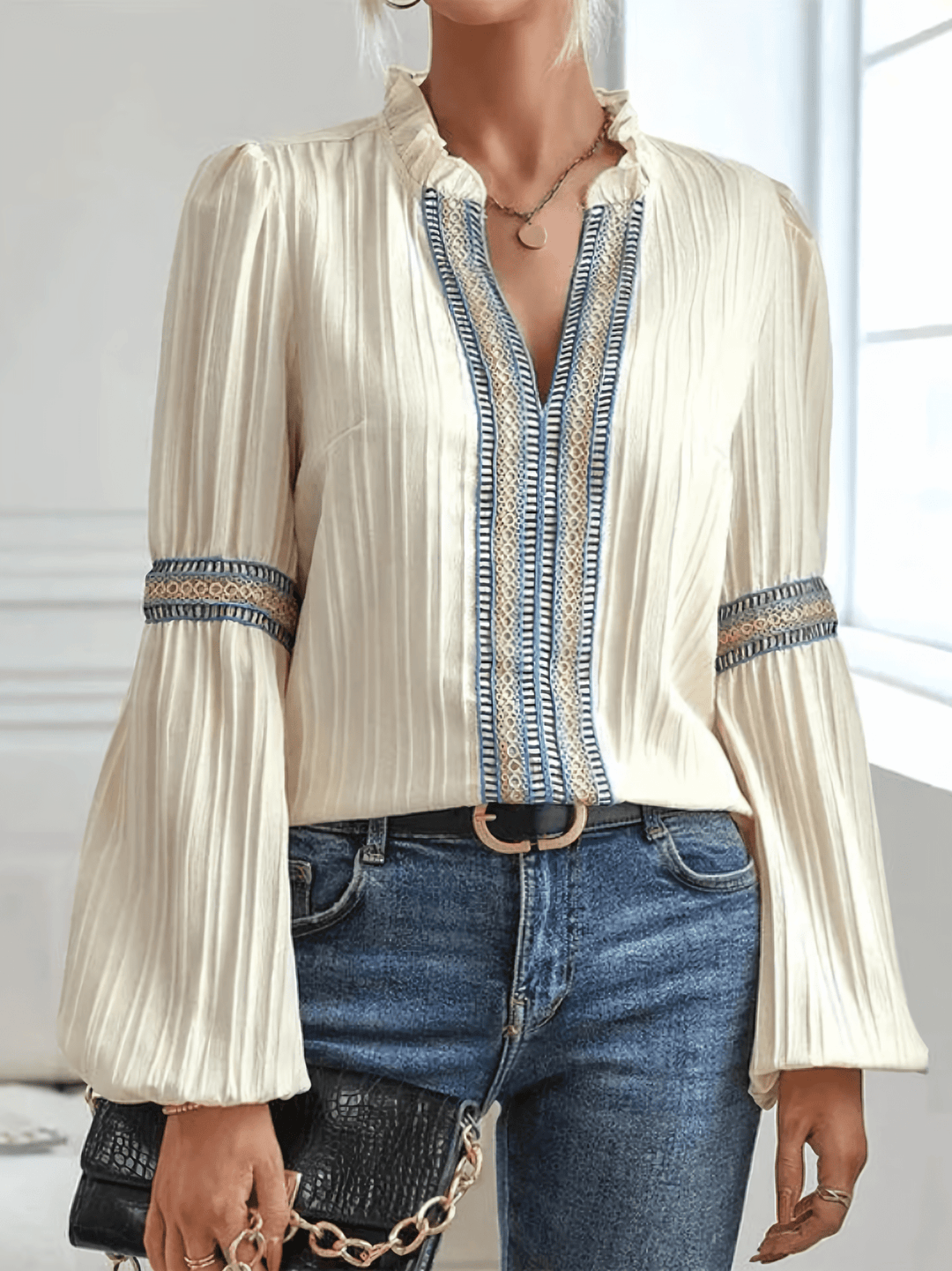 Rachel | Zarte Spitzenbluse