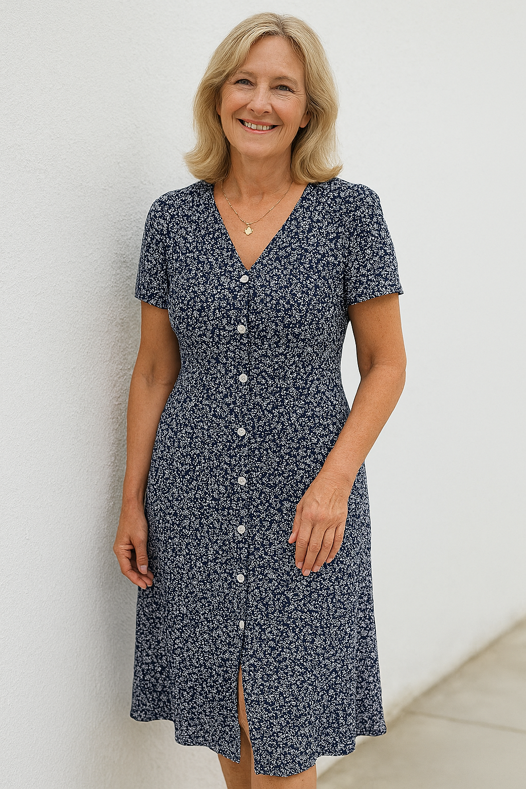 Dina | Lässiges Fließendes Kleid