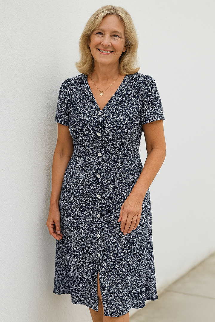 Dina | Lässiges Fließendes Kleid