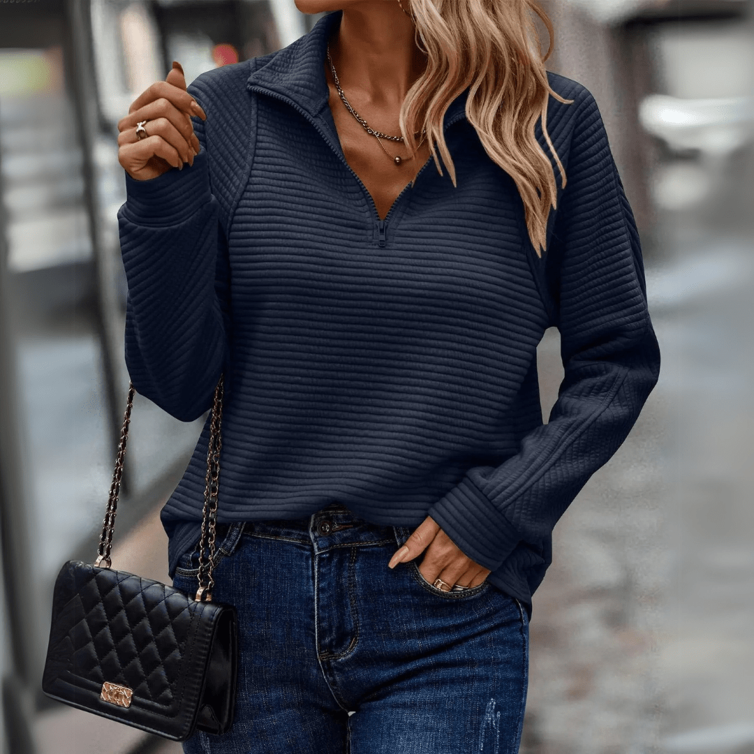 Jenica | Schicker Halbzip-Pullover