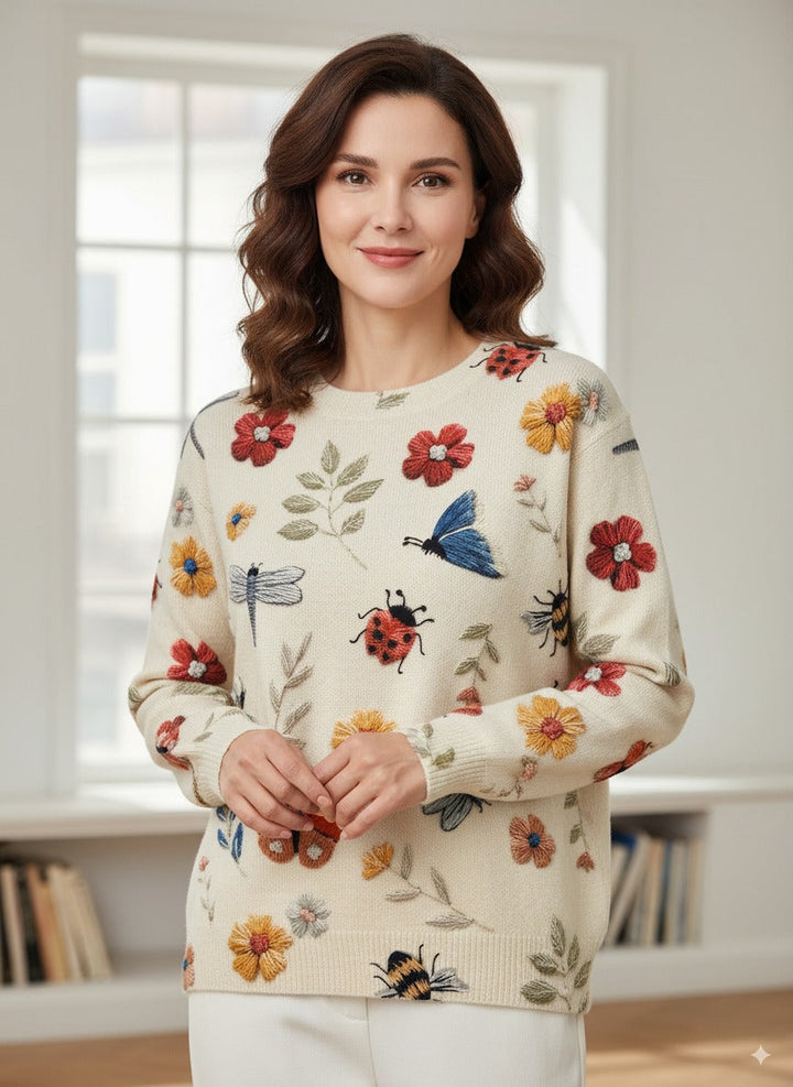 Wildblume Whimsy™ Strickpullover