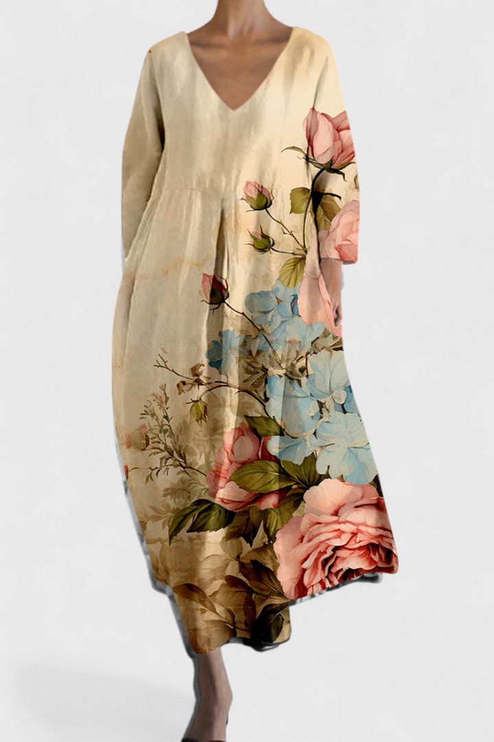 Riley | Müheloses V-Ausschnitt-Kleid