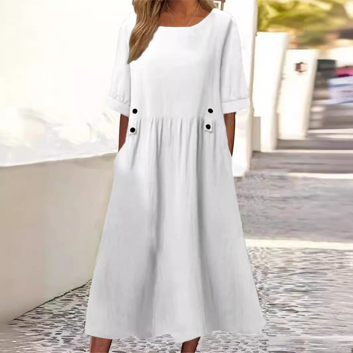 Lilano | Evans Midi-Kleid mit Knopfdetails