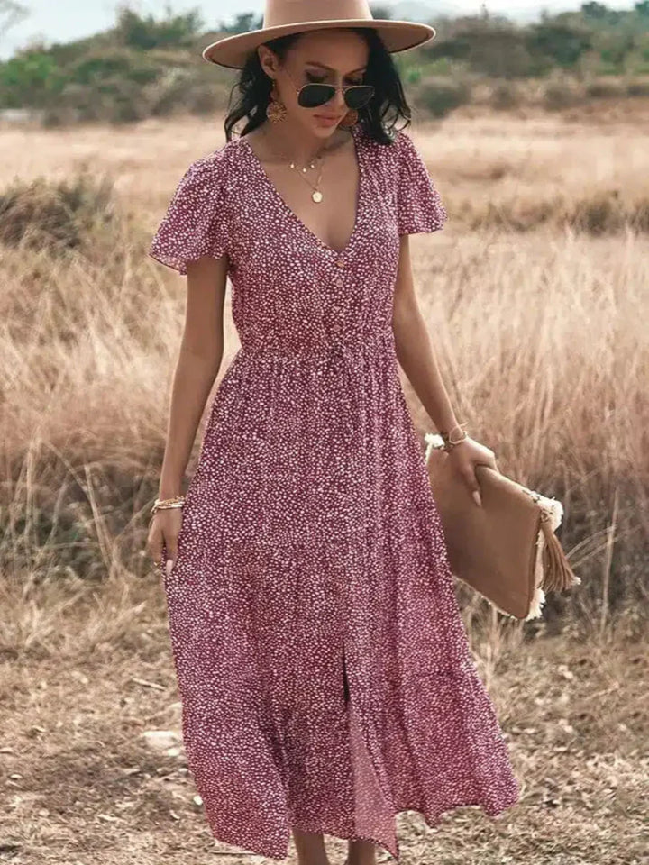 Lyn | Küstenbrise Maxi-Kleid