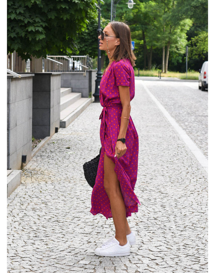 Aureza | Sanftes Blüten-Wickelkleid