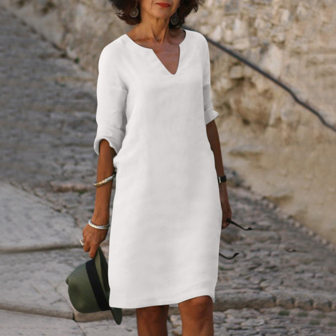 Lyrammi | Elegantes V-Ausschnitt-Kleid