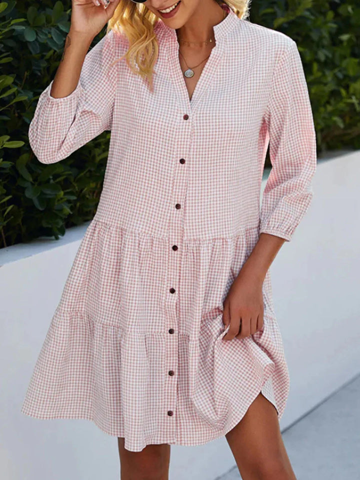 Shanna™ Fließendes Tages-Midi-Kleid