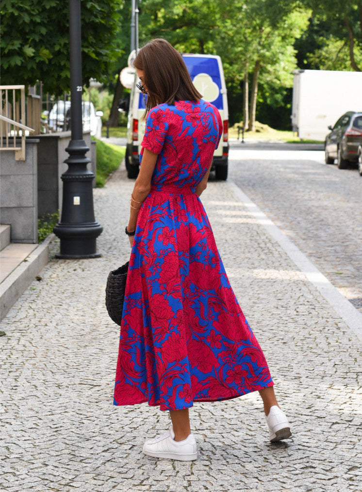 Aureza | Sanftes Blüten-Wickelkleid